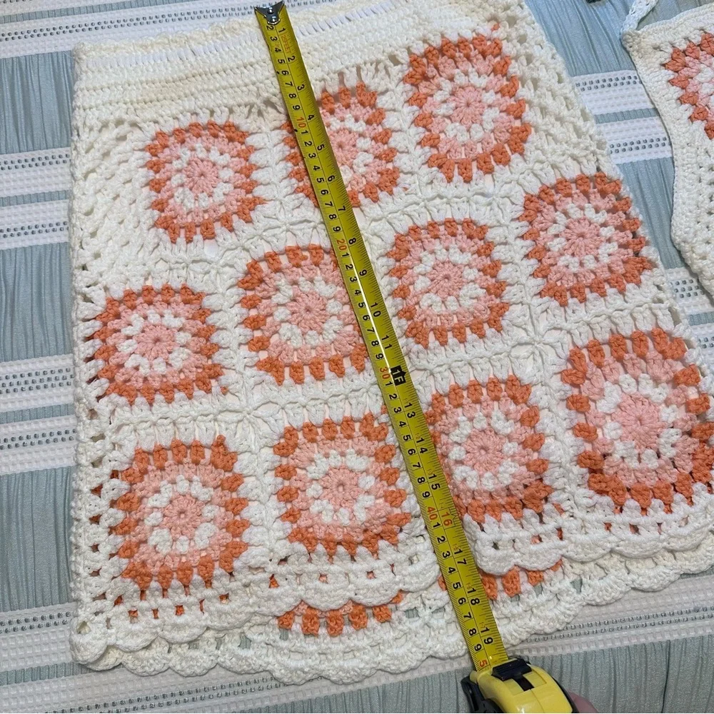 Pink Lily Crochet Tank and Skirt set. Size Small - Picture 5 of 11